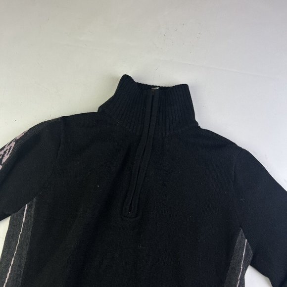 Smartwool Women's small Top 1/4 Zip Black Long Sleeve Merino Wool - Picture 5 of 12